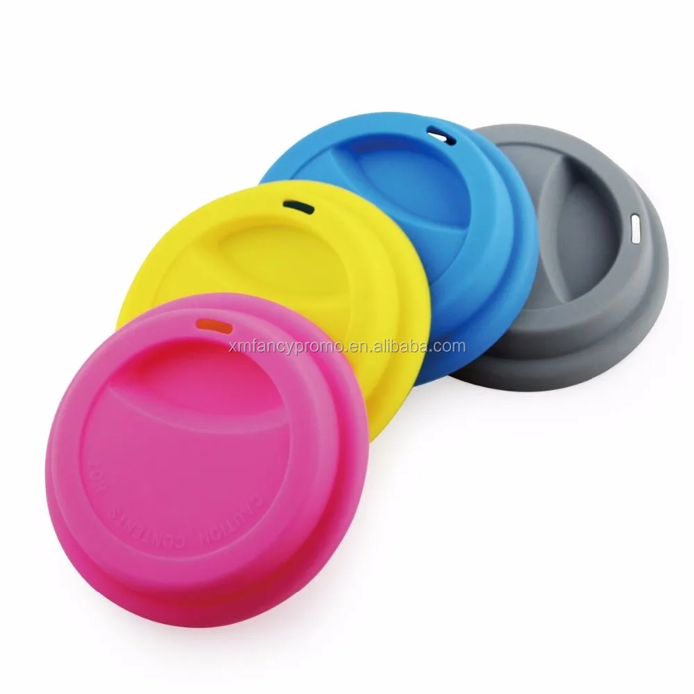 Silicone Drinking Lid Spill Proof Cup Lids Reusable Coffee Mug Lids