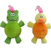 Animal shape Pink Pig Blue Bear Plush Pet Toys For Dogs