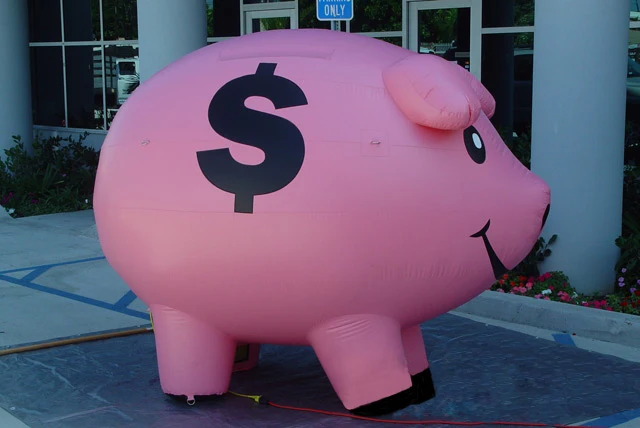 Large Inflatable Piggy Bank With Logo For Sale - Buy Inflatable Piggy ...