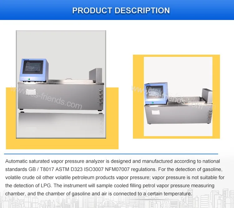 Astm D323 Rvp Analyzer / Reid Method Gasoline Vapor Pressure ...