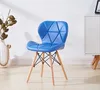 Best Sale Modern PP+PU cushion Furniture Ergonomic Comfortable Silla PU Wood Outdoor Living Room Leisure Dining Chair