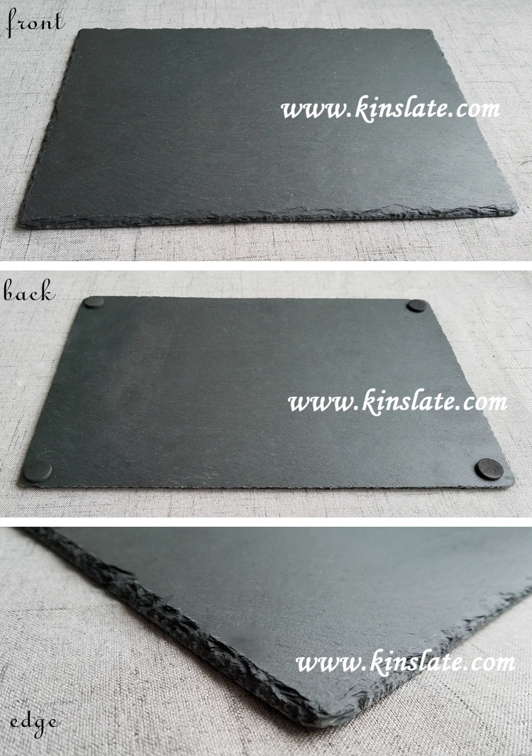 100 Natural Black Slate Plate Slate Cheese Board Sealed With Food Safe