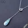 Custom design larimar silver pendant setting