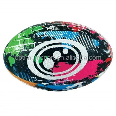 Optimum pallone da rugby con immagini colorate