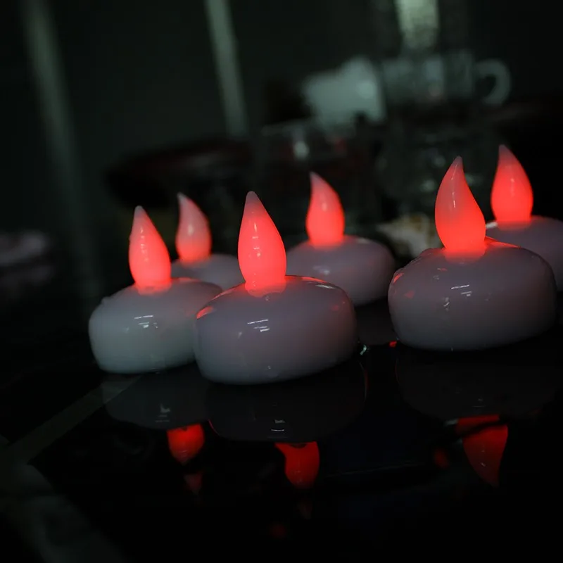 Colorful Change Flameless Water Activated Floating Led Candles In Bulk