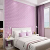 New model 3D foam self adhesive wall brick chunky glitter wallpaper