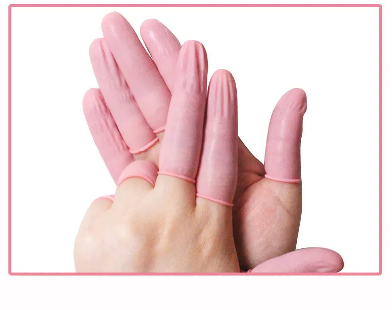 Cleanroom Antistatic Rubber Finger Cots,Antistatic Pink Finger Cot