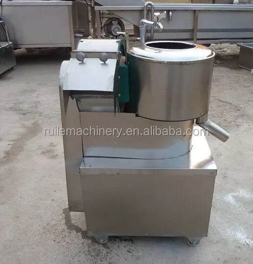 High Quality Multifuction Potato Washing Peeling Cutting Machine