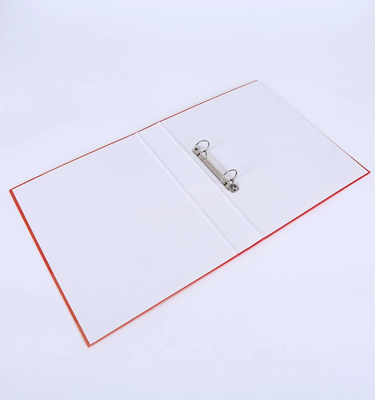Customized Promotional Cardboard Ring Binder With Metal clip In A4 Size