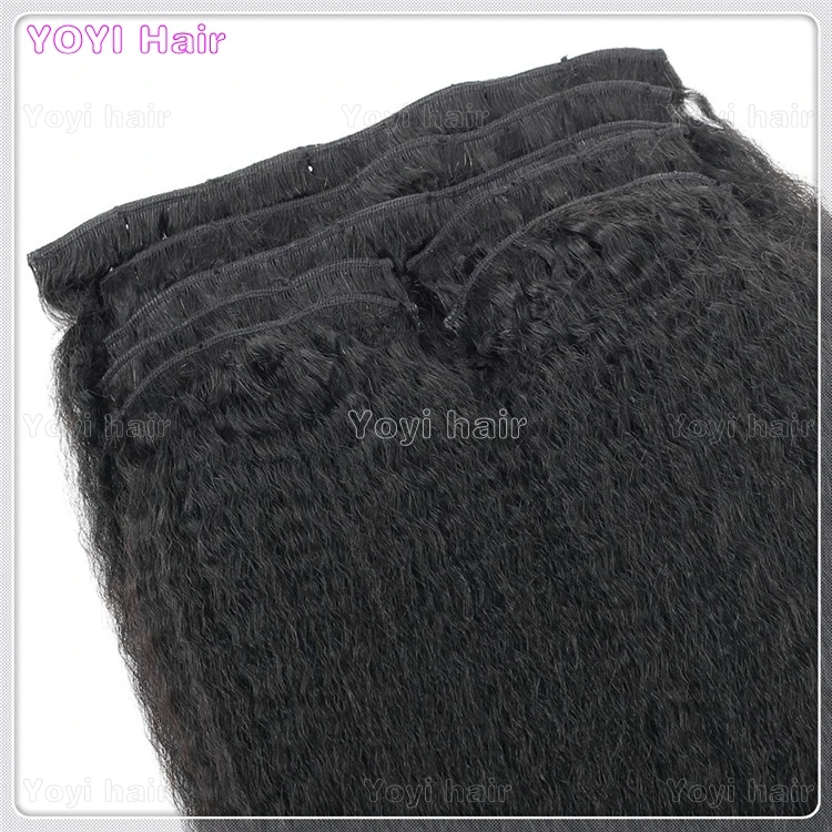 afro kinky blow out clip hair extension