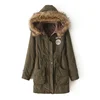 Custom Multicolor Outdoor Winter Lady Fur Padded Quilted Jacket Women