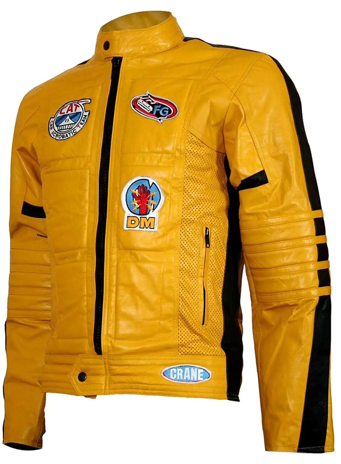 Womens Leather Motorcycle Jackets Yellow Photos