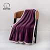 Factory price fire retardant soft two layers blanket