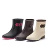 Fashion high-end rain boots thick women's Non-slip PVC Non-slip Martin boots Waterproof silicone warm snow boots