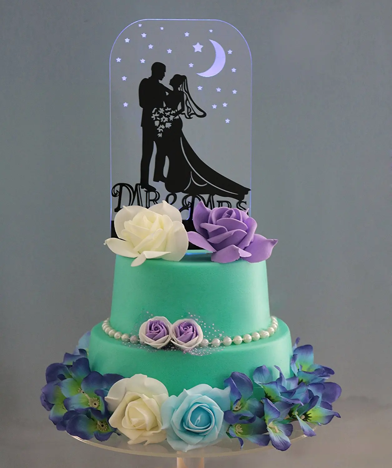 Shinybeauty Wedding Cake Topper Custom With Led Shinybeauty Wedding Cake Topper Custom With Led Light