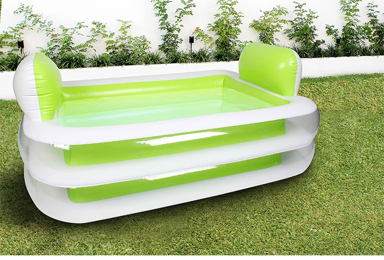 Zware Plastic Opblaasbare Familie Size Rechthoek Zwembad
