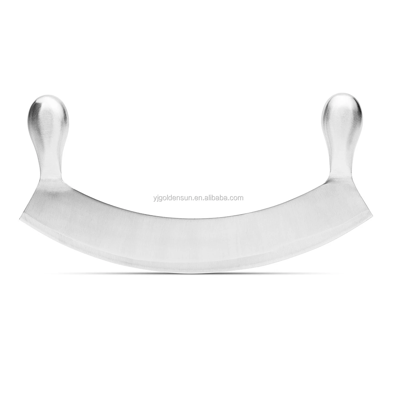 12 Inch Stainless Steel Double Handle Pizza Cutter With Protective