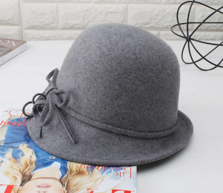 High Quality Wool Felt Church Hats Cloche Hat Women Hat