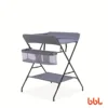 Gray Changing Dresser Diaper Changer Infant Table Diaper Hanger Baby Changing Unit With Storage