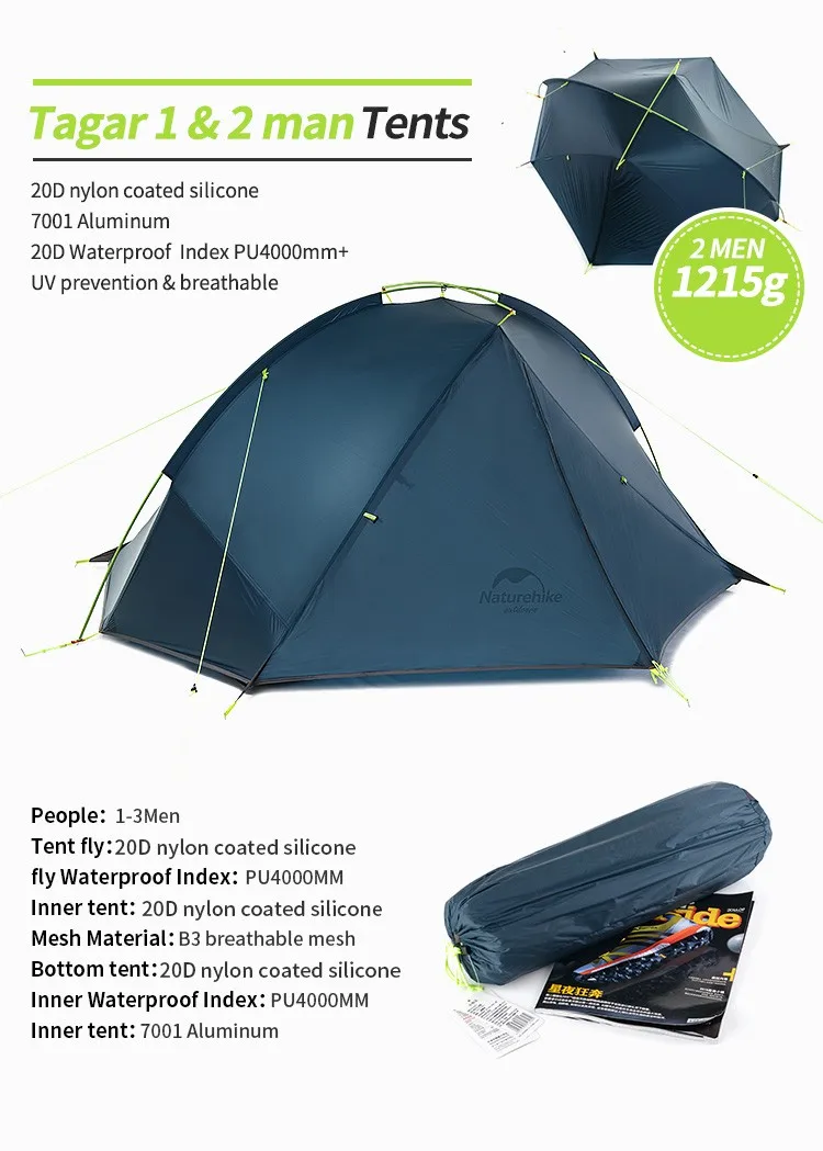 Naturehike Oem Tagar Ultralight Outdoor Waterdichte Naturehike Oem Tagar Ultralight Outdoor Waterdichte