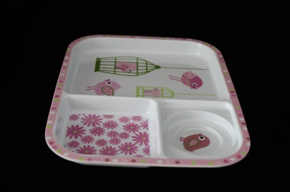 kid's 100%melamine meal plate