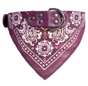 Pet bib jewelry triangle collar / printed fashion small dog cat scarf collar / pet dog leather collar supplies