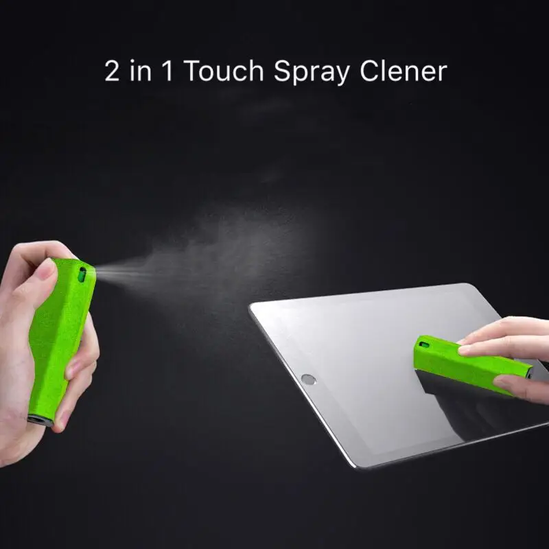 2 In 1 Natural Glasses Cleaner Spray Microfiber Cleaner For Computer