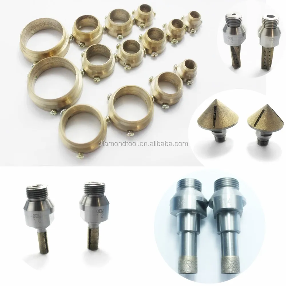 Diamond Countersink With Glass Drill Bit /diamond Chamfer Tool