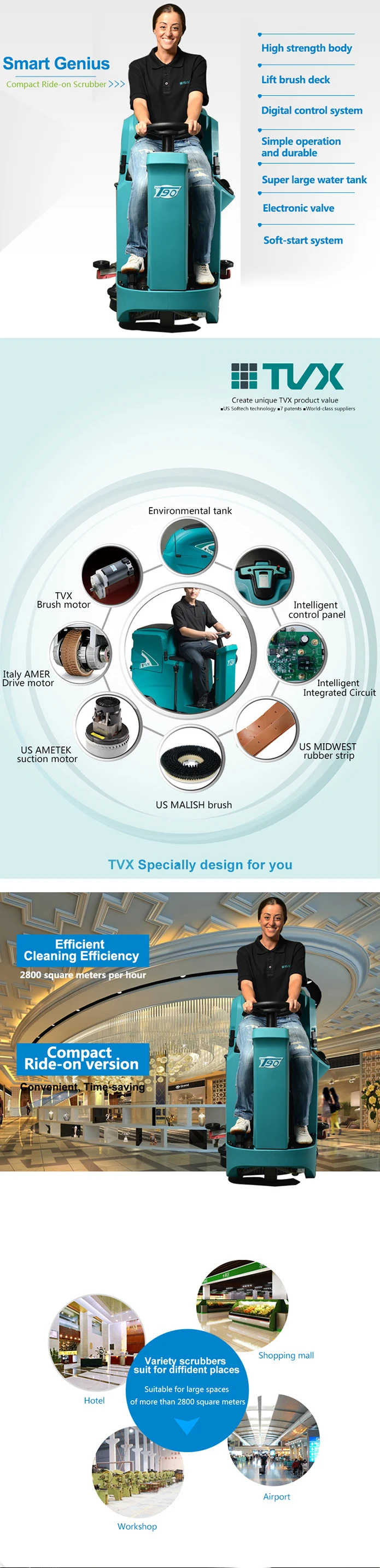 Environmental Electrical TVX T90 vacuum road sweeper for sale Products