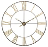 Retro Antique Distressed style Vintage decorative large metal skeleton clock