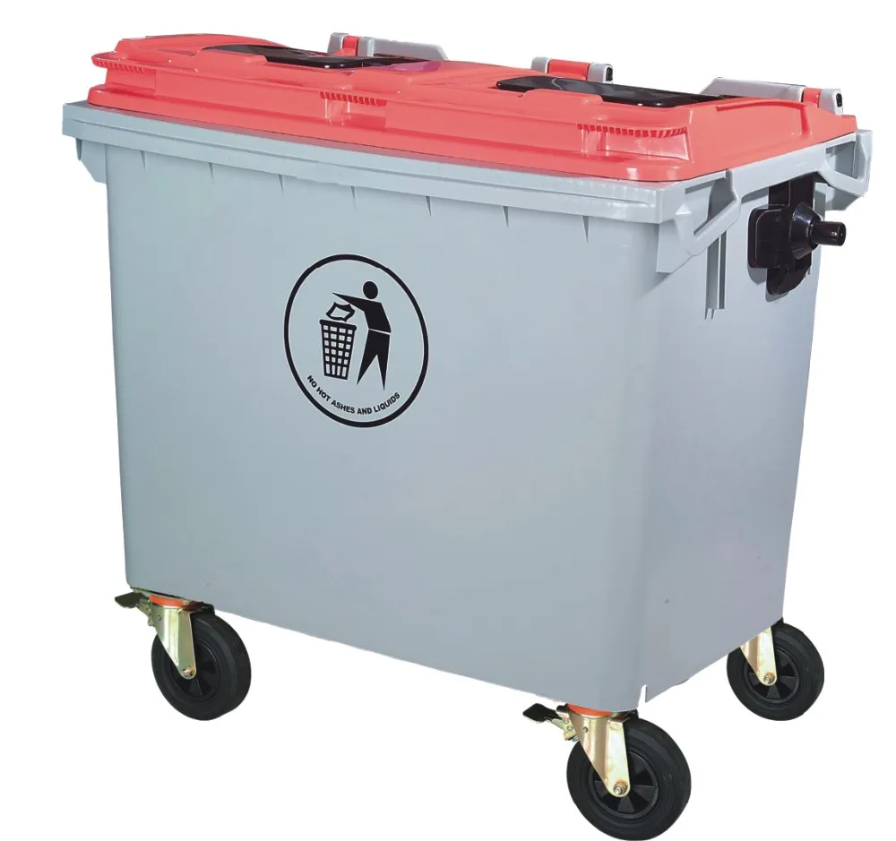 Low Price Industrial Steel Waste Bin With 4 Wheels Buy Industrial