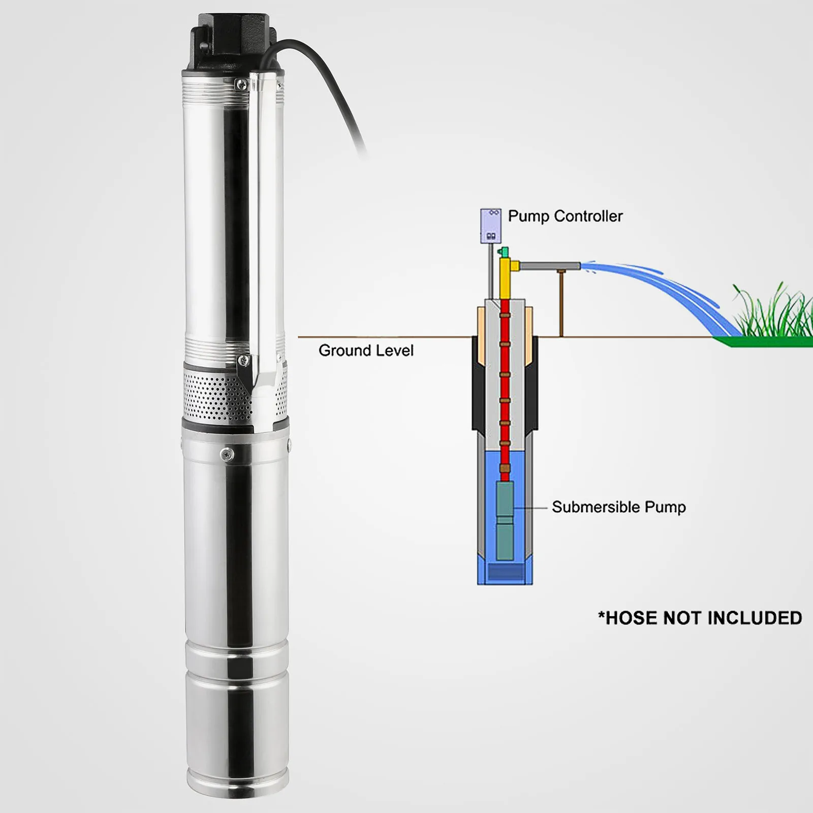 1.5 hp submersible bore pump