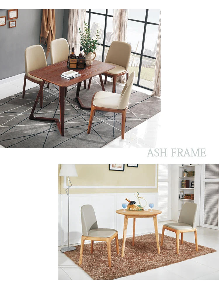 Good Quality Ash Solid Wood Frame Chinese Restaurant Furniture