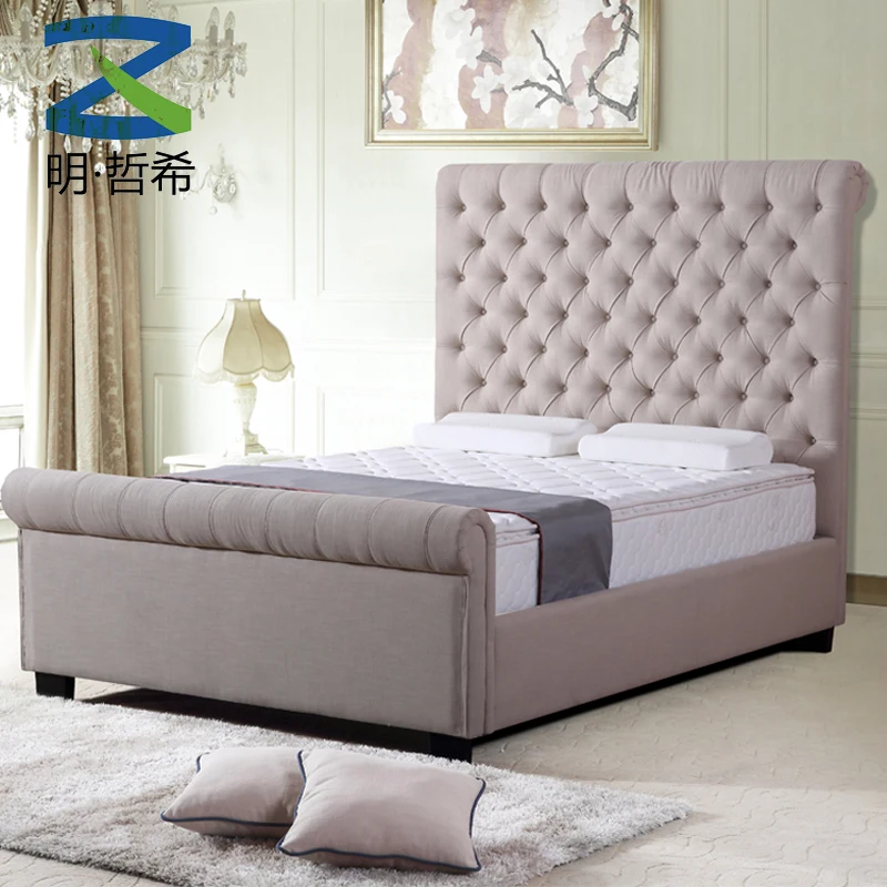 Plastic Feet Super King Size Mattress Bed For Bedroom Furniture