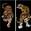 Embroidered clothing big tiger patches for clothes with it clothing bike patch patchwork cotton fabric new year gifts P261