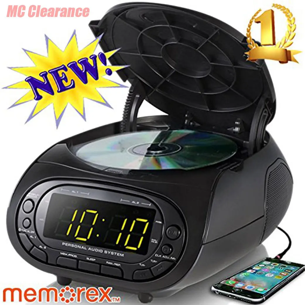 memorex mini alarm clock radio clock radio