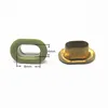 8mm Metal Colored Oval Eyelet For Shoes