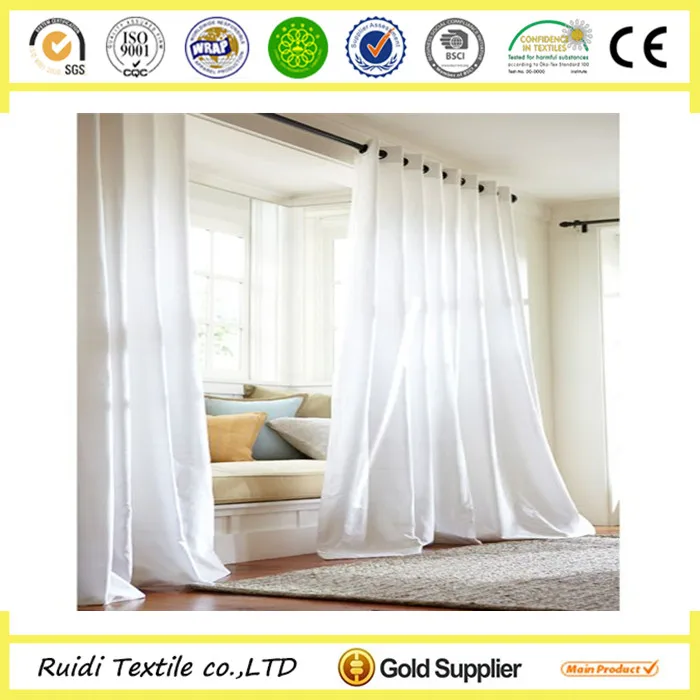 Ready Made Natural Linen Sheer Curtain,Polyester Sheer Curtain - Buy