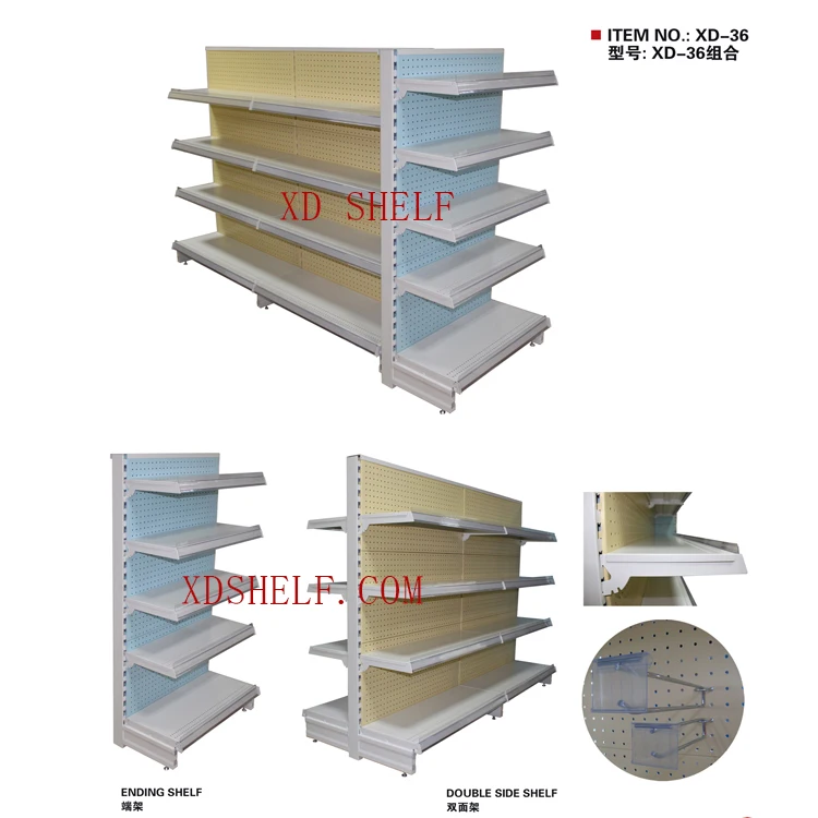 Minimarket Shelf /mini Market Shelves System 30kgs Loading Capacity