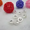 HYD Manufacturer Specializes Resin Buttons With Diamond Pearl Transparent Resin of invisible hole buttons for business shirts