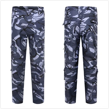 Navy Blue Camouflage Rip-stop Tactical Men's Trousers Bdu Acu Combat ...