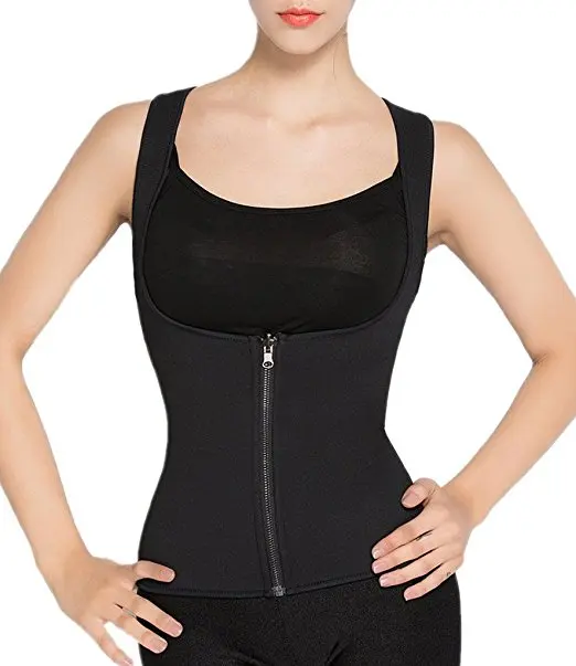 Fast Delivery No Moq Thermal Body Shaper Vest Shaper With Zipper ...