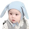 New Style Newborn Baby Cotton Fetal Cap Indoor Warm Hat Rabbit Ear Shape Hedging Infants Cap