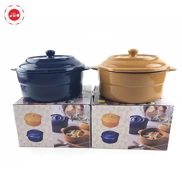 Popular Ceramic Stoneware Soup Bowl With Lid Handle