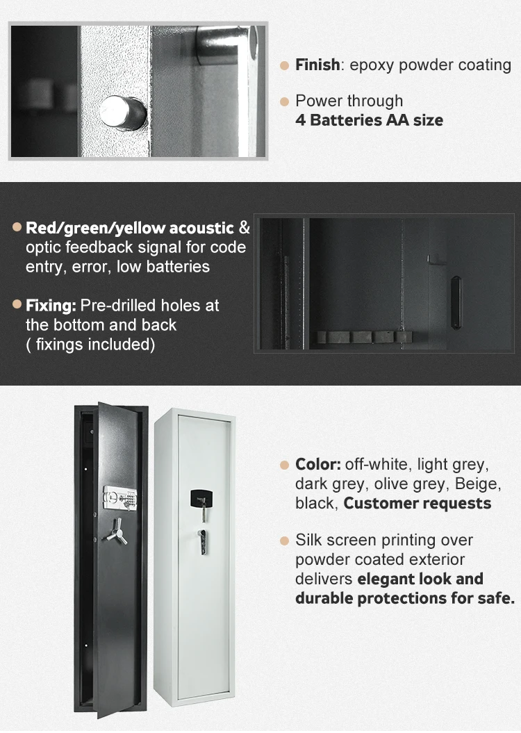 Portable handgun pistol safe box with digital lock security safe