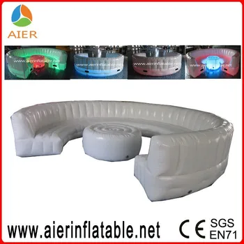 Inflatable Round Sofa With Led Light Colorful Inflatable Round Sofa With Led Light Colorful Bed