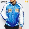 Qilted Woven Outer Tiger Embroidered Custom Bomber Mens Jackets