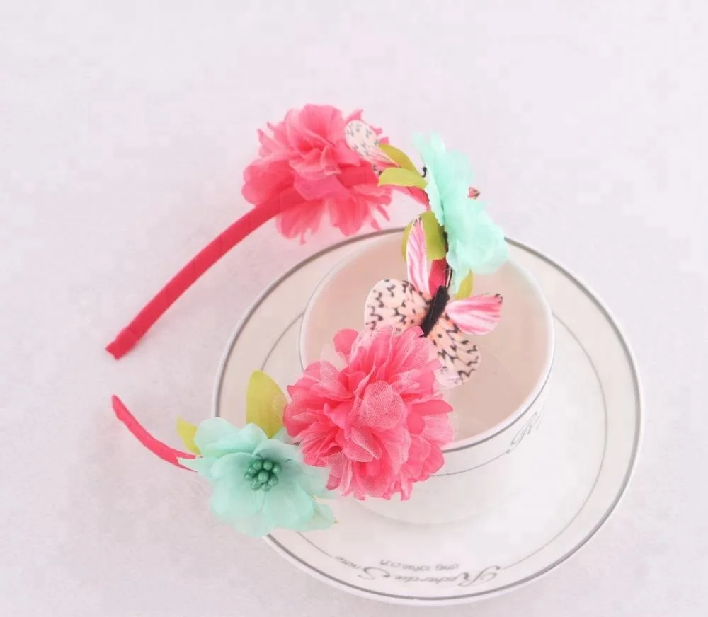 silk flower headband