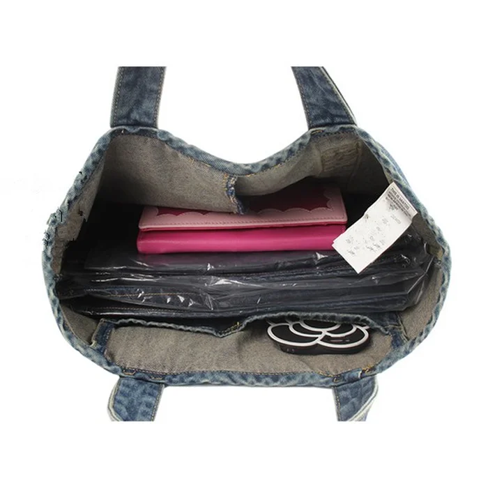 Factory Wholesale Denim Bag Oem Denim Shoulder Bags Denim Tote Bags