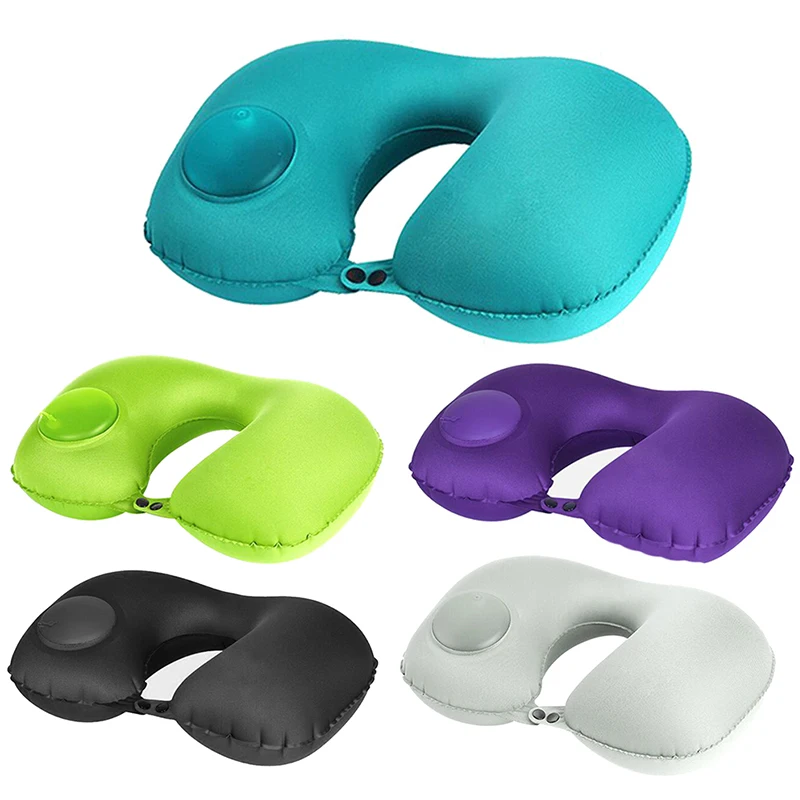 Custom Foldable Chin Neck Support Pillows U Shaped Airplane Travel